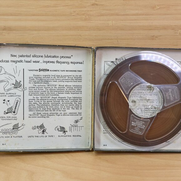 Vintage Scotch 1/4-111-A6 600 Feet Plastic 5" Reel Magnetic Tape, Made i… - Picture 5 of 12